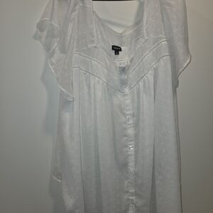 Torrid Ivory Button-Down Blouse